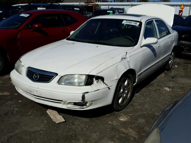 1YVGF22F325285593 - 2002 MAZDA 626 ES WHITE photo 2