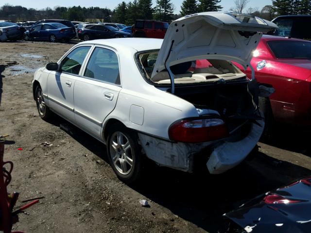 1YVGF22F325285593 - 2002 MAZDA 626 ES WHITE photo 3