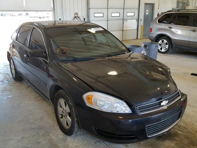 2G1WT58K079380731 - 2007 CHEVROLET IMPALA LT BLACK photo 1