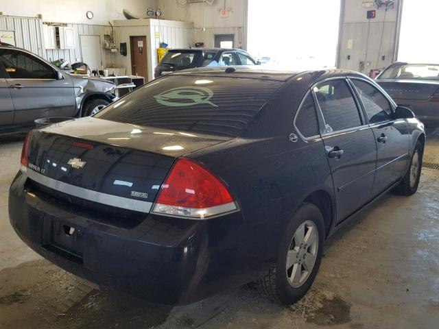 2G1WT58K079380731 - 2007 CHEVROLET IMPALA LT BLACK photo 4