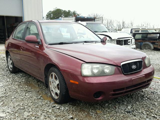 KMHDN45D22U254788 - 2002 HYUNDAI ELANTRA GL MAROON photo 1