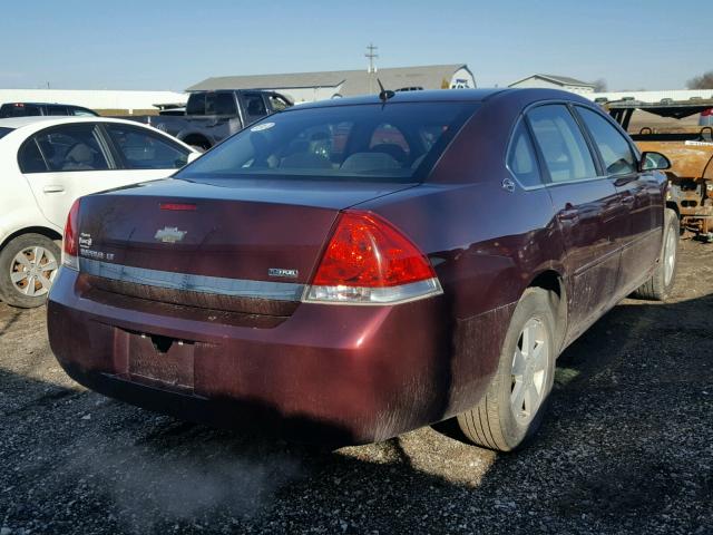 2G1WT58K479178832 - 2007 CHEVROLET IMPALA LT MAROON photo 4