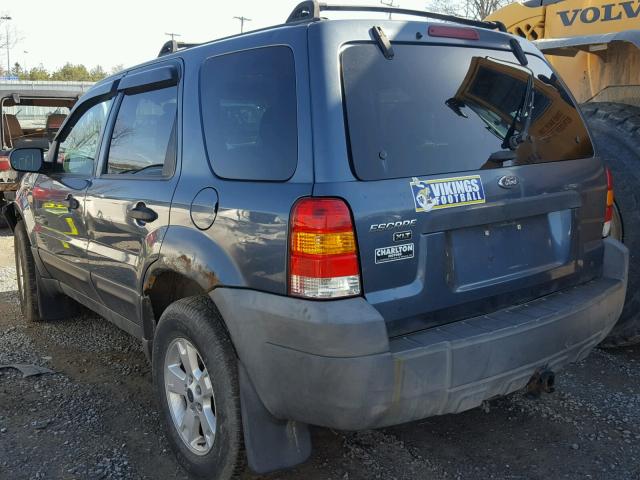 1FMYU93105KA46886 - 2005 FORD ESCAPE XLT TEAL photo 3