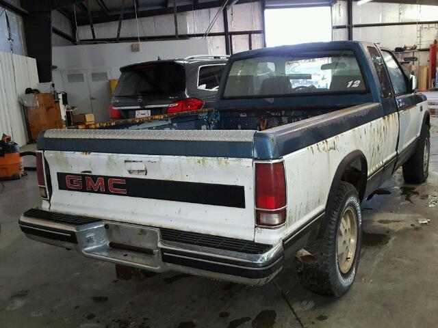 1GTDT19Z7L8511081 - 1990 GMC S TRUCK S1 TWO TONE photo 4