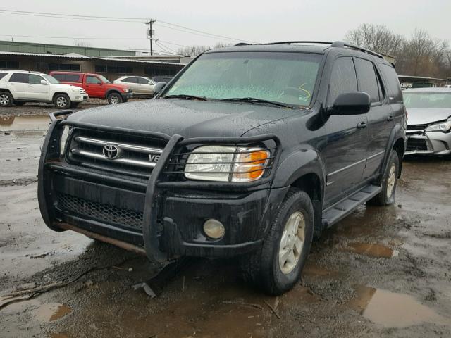 5TDBT48A52S112605 - 2002 TOYOTA SEQUOIA LI BLACK photo 2