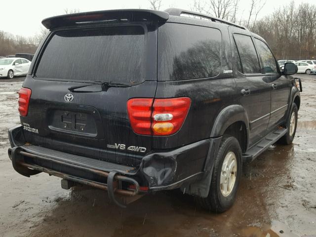 5TDBT48A52S112605 - 2002 TOYOTA SEQUOIA LI BLACK photo 4