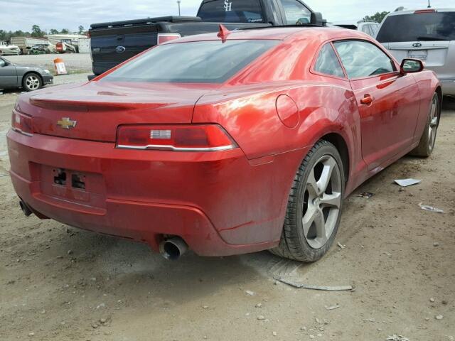 2G1FA1E35E9219929 - 2014 CHEVROLET CAMARO LS RED photo 4