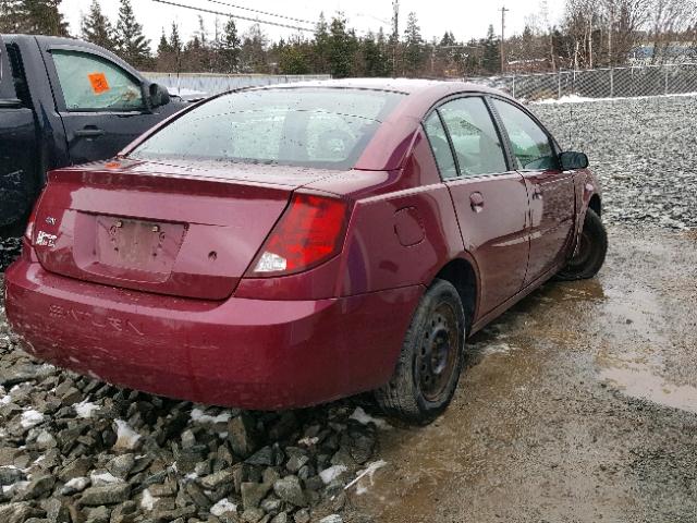 1G8AJ55F06Z165928 - 2006 SATURN ION LEVEL BURGUNDY photo 4