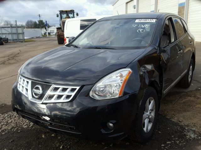 JN8AS5MV8DW620488 - 2013 NISSAN ROGUE S BLACK photo 2