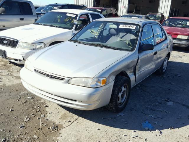 2T1BR12E4YC346602 - 2000 TOYOTA COROLLA VE SILVER photo 2