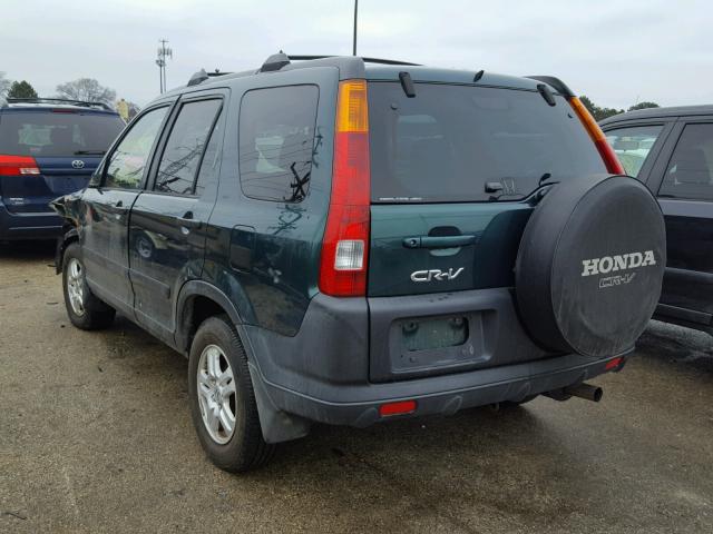 JHLRD78893C011079 - 2003 HONDA CR-V EX GREEN photo 3