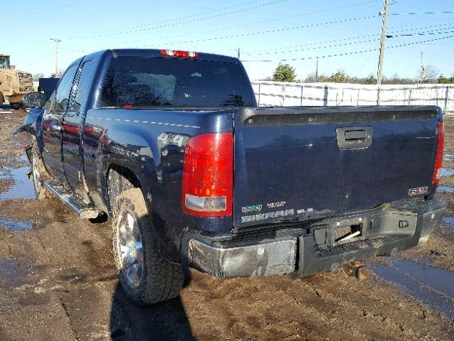 1GTR2VE31BZ108014 - 2011 GMC SIERRA K15 BLUE photo 3