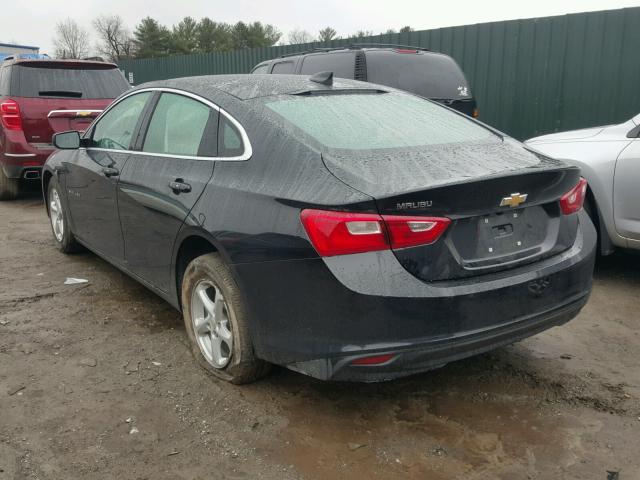 1G1ZB5ST7HF291264 - 2017 CHEVROLET MALIBU LS BLACK photo 3