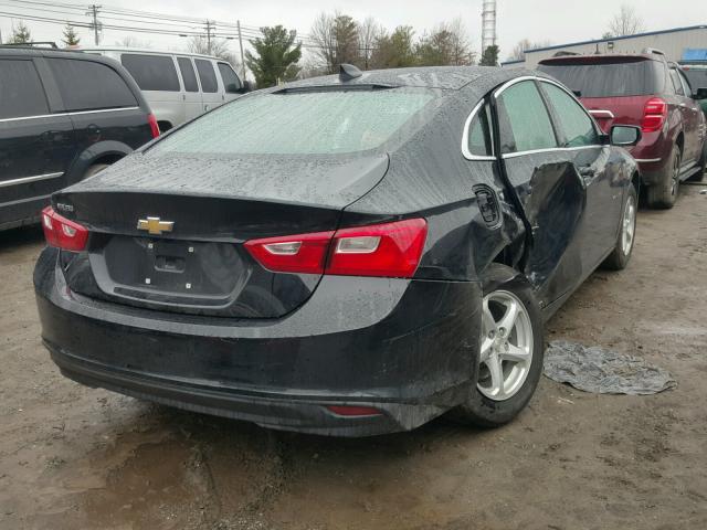 1G1ZB5ST7HF291264 - 2017 CHEVROLET MALIBU LS BLACK photo 4