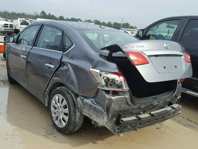 3N1AB7AP9HL685149 - 2017 NISSAN SENTRA S GRAY photo 3