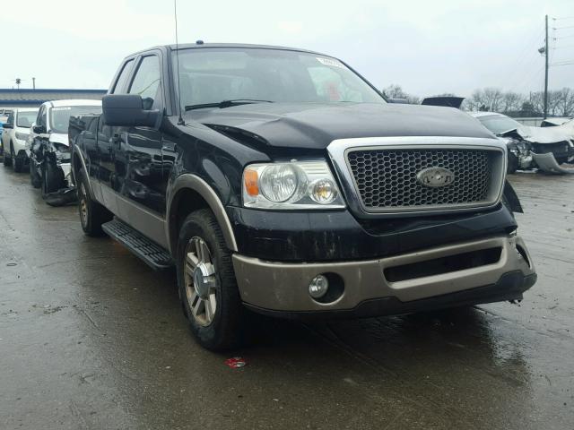 1FTPX12576NA74455 - 2006 FORD F150 BLACK photo 1