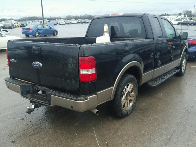 1FTPX12576NA74455 - 2006 FORD F150 BLACK photo 4