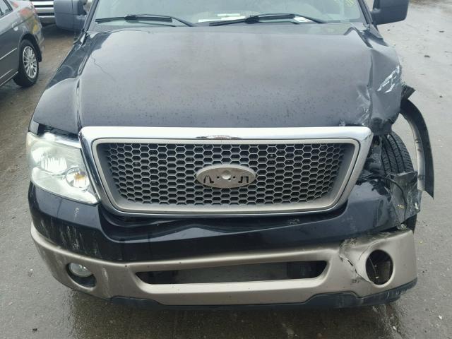 1FTPX12576NA74455 - 2006 FORD F150 BLACK photo 7