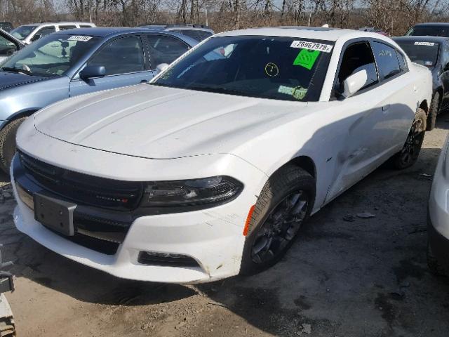 2C3CDXJG9JH117180 - 2018 DODGE CHARGER GT WHITE photo 2