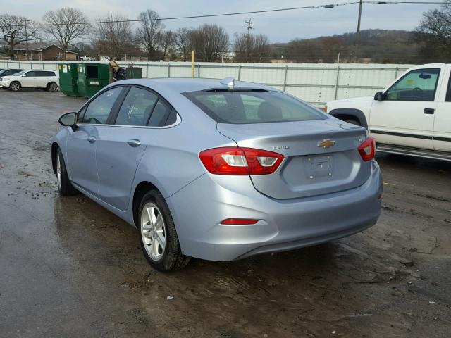 1G1BE5SM3H7160683 - 2017 CHEVROLET CRUZE LT BLUE photo 3