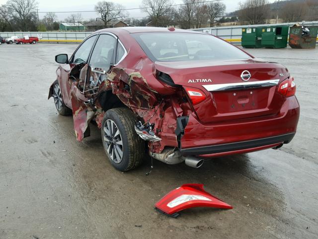 1N4AL3AP6HC280225 - 2017 NISSAN ALTIMA 2.5 MAROON photo 3