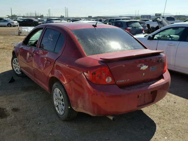 1G1AD5F5XA7211362 - 2010 CHEVROLET COBALT 1LT RED photo 3