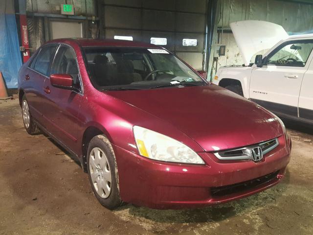 1HGCM66344A048222 - 2004 HONDA ACCORD LX RED photo 1