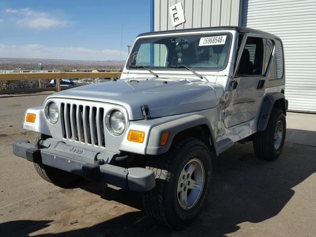 1J4FA49S15P335036 - 2005 JEEP WRANGLER / SILVER photo 2