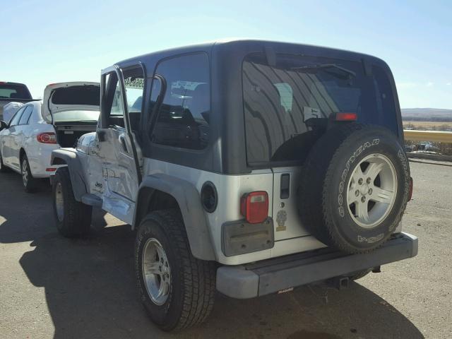 1J4FA49S15P335036 - 2005 JEEP WRANGLER / SILVER photo 3