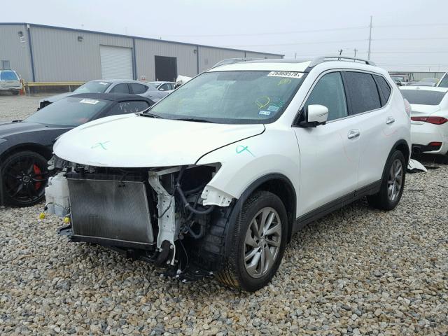 5N1AT2MT8EC863030 - 2014 NISSAN ROGUE S WHITE photo 2