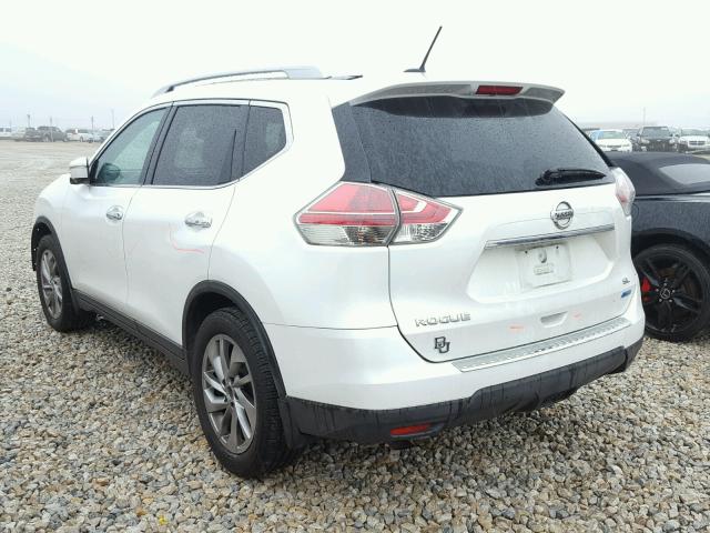 5N1AT2MT8EC863030 - 2014 NISSAN ROGUE S WHITE photo 3