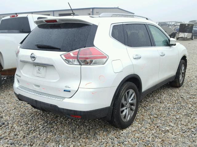 5N1AT2MT8EC863030 - 2014 NISSAN ROGUE S WHITE photo 4