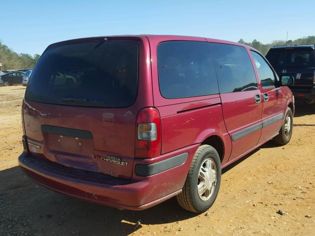 1GNDX03E54D102694 - 2004 CHEVROLET VENTURE RED photo 4