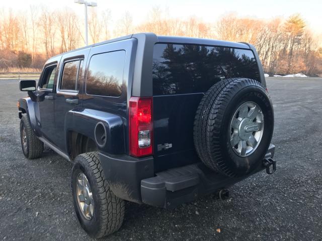 5GTDN13E278160689 - 2007 HUMMER H3 BLACK photo 3