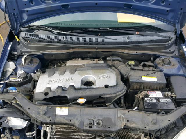 KMHCN46C37U089682 - 2007 HYUNDAI ACCENT GLS BLUE photo 7