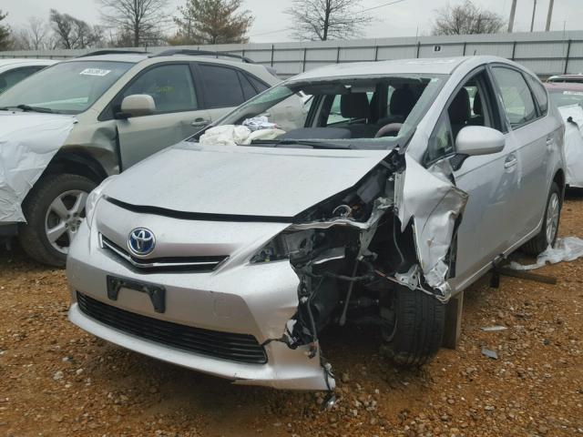 JTDZN3EU1D3220855 - 2013 TOYOTA PRIUS V SILVER photo 2