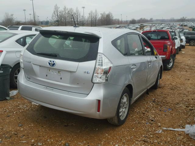 JTDZN3EU1D3220855 - 2013 TOYOTA PRIUS V SILVER photo 4