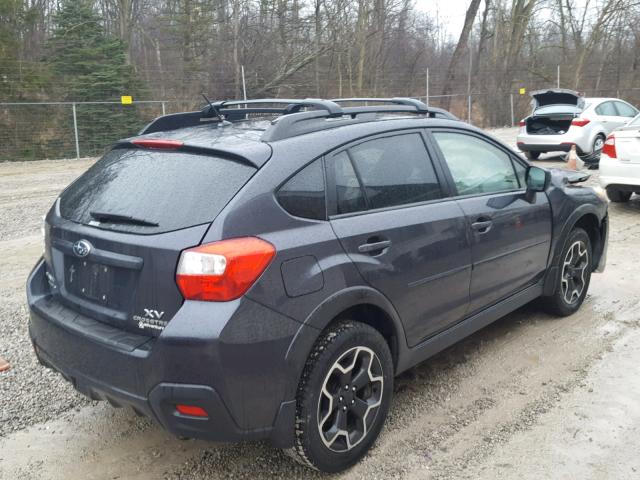 JF2GPAGC3E8285299 - 2014 SUBARU XV CROSSTR GRAY photo 4