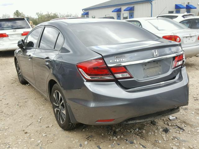 19XFB2F95DE079247 - 2013 HONDA CIVIC EXL GRAY photo 3