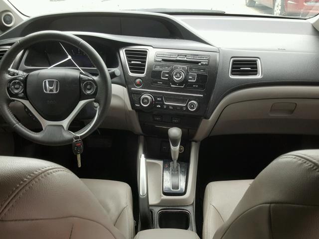 19XFB2F95DE079247 - 2013 HONDA CIVIC EXL GRAY photo 9