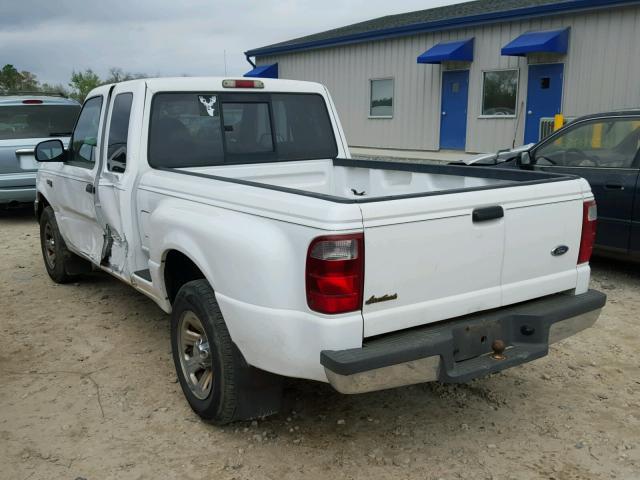 1FTYR14V61TA96706 - 2001 FORD RANGER SUP WHITE photo 3