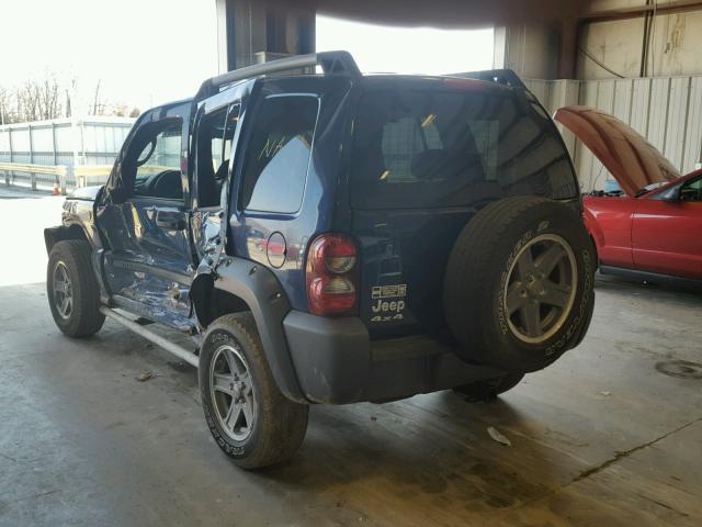 1J4GL38K25W606931 - 2005 JEEP LIBERTY RE BLUE photo 3