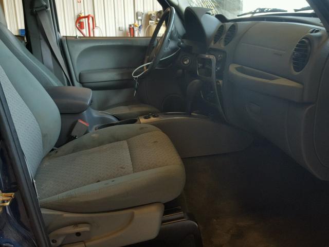 1J4GL38K25W606931 - 2005 JEEP LIBERTY RE BLUE photo 5