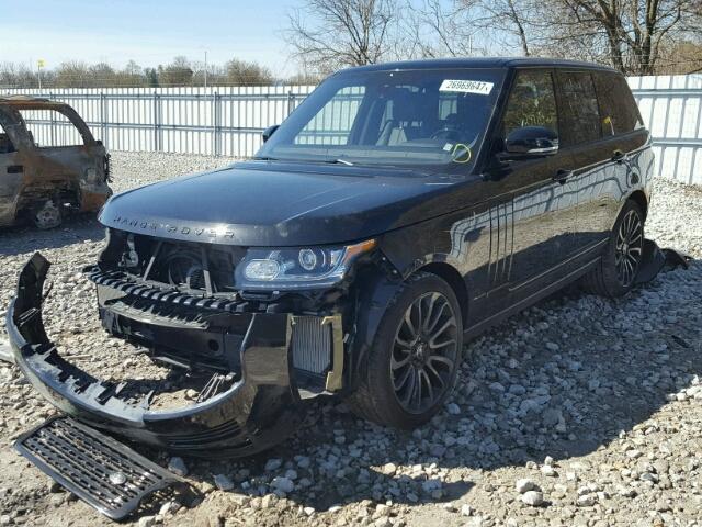 SALGS2TF9EA159582 - 2014 LAND ROVER RANGE ROVE BLACK photo 2