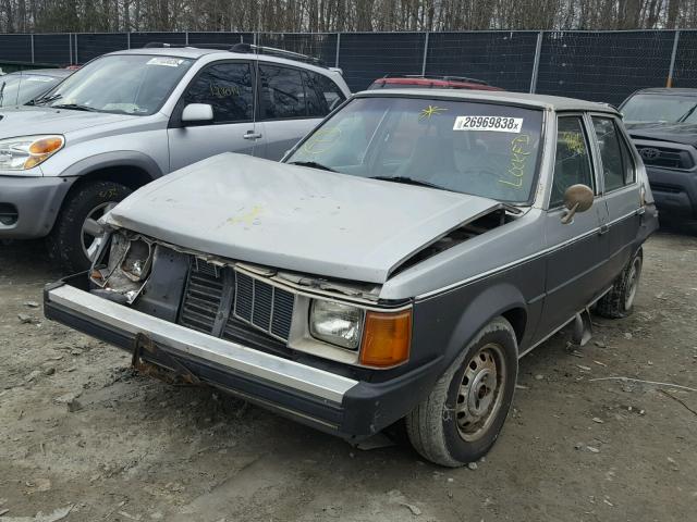 1P3BM48CXFD388150 - 1985 PLYMOUTH HORIZON SE SILVER photo 2