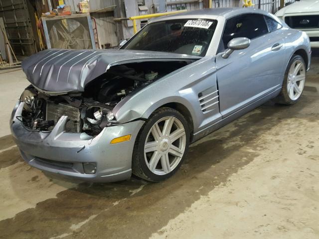 1C3AN69LX5X035900 - 2005 CHRYSLER CROSSFIRE BLUE photo 2