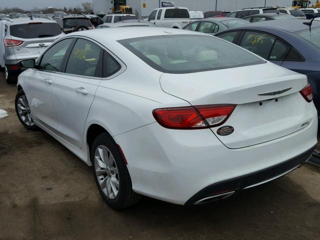 1C3CCCCG3FN517288 - 2015 CHRYSLER 200 C WHITE photo 3