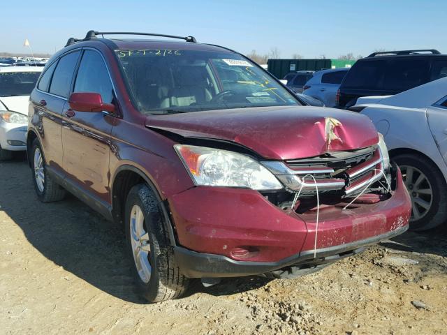 5J6RE4H77AL045321 - 2010 HONDA CR-V EXL MAROON photo 1