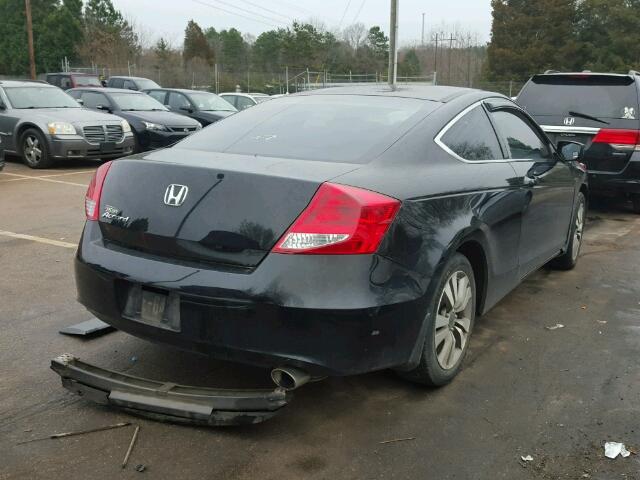 1HGCS1B34CA010261 - 2012 HONDA ACCORD LX BLACK photo 4