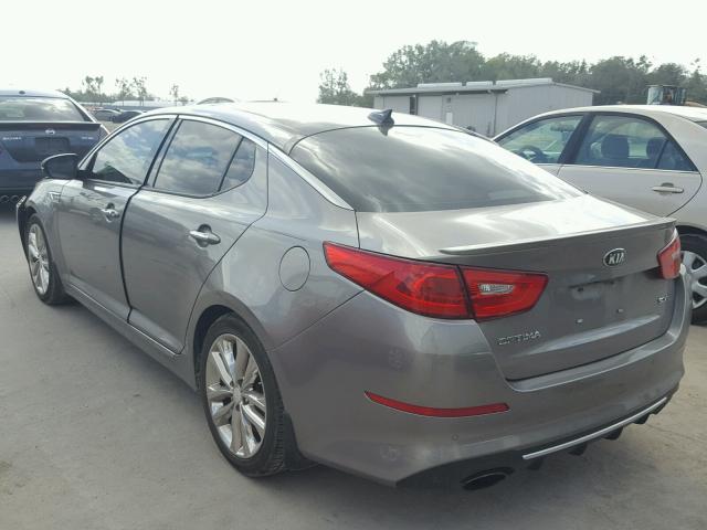 5XXGR4A61EG286073 - 2014 KIA OPTIMA SX GRAY photo 3